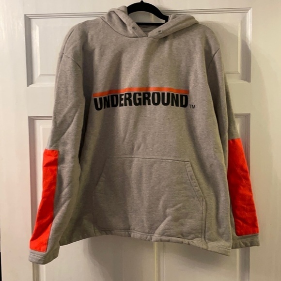 Men’s Etudes Gray Underground Hoodie- Medium - Picture 1 of 5